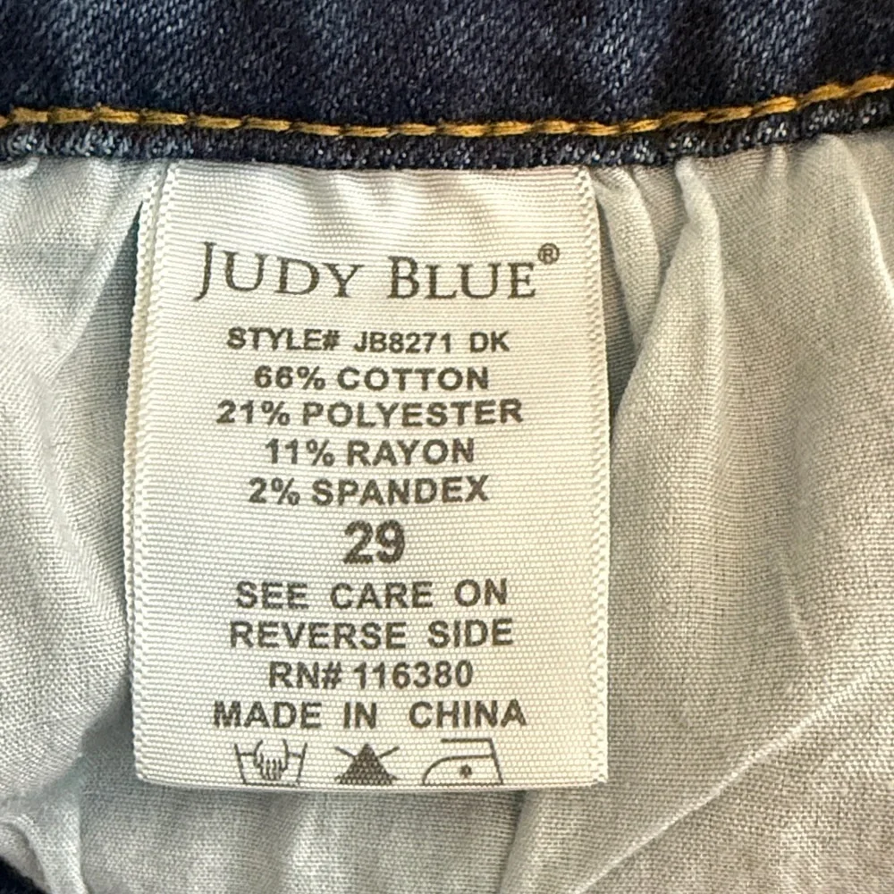 Judy Blue Women's Distressed Blue Skinny Jeans